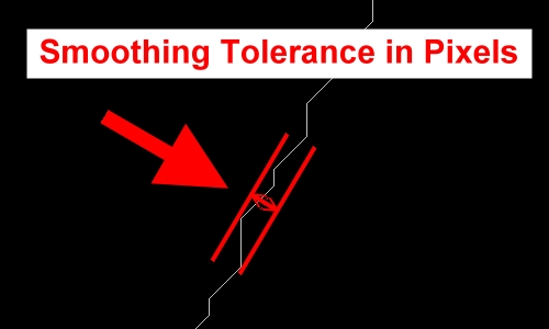 Parameter: Smoothing Tolerance in Pixels 